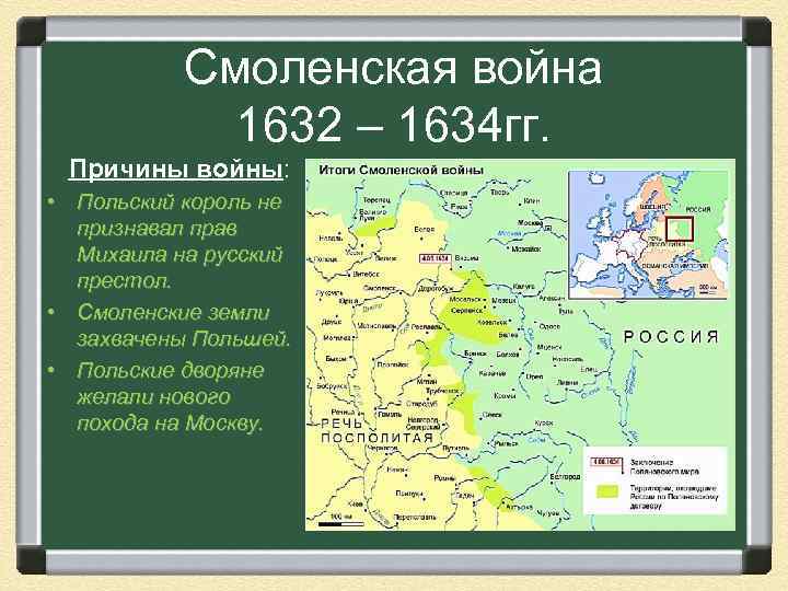 Смоленская война 1632 карта