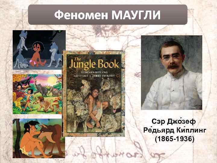 Феномен МАУГЛИ Сэр Джо зеф Ре дьярд Ки плинг (1865 -1936) 