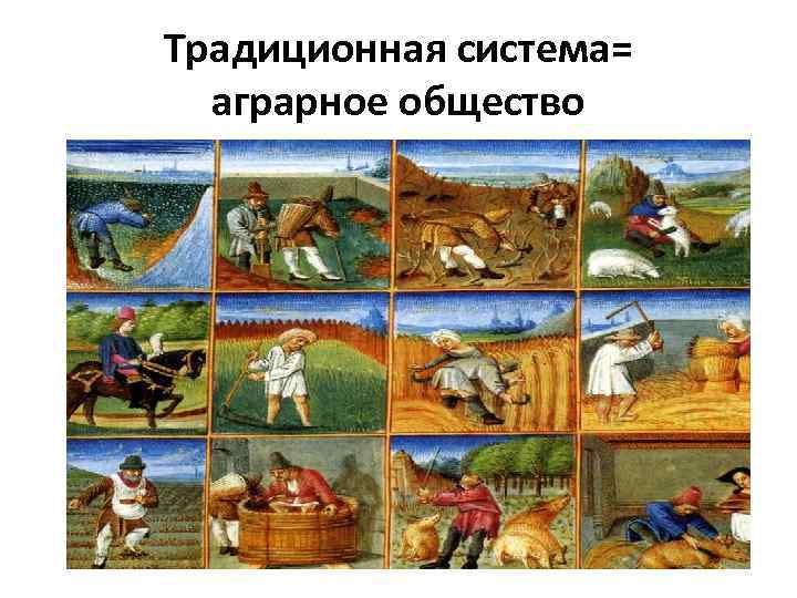 Традиционная система= аграрное общество 