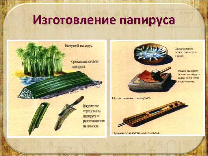 Изготовление папируса 