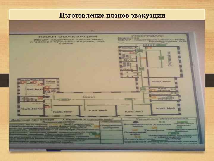 Изготовление планов эвакуации 