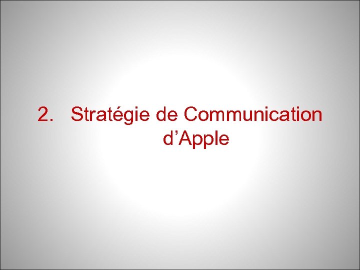 2. Stratégie de Communication d’Apple 