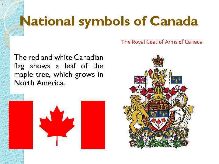 . National symbols of Canada The Royal Coat of Arms of Canada The red