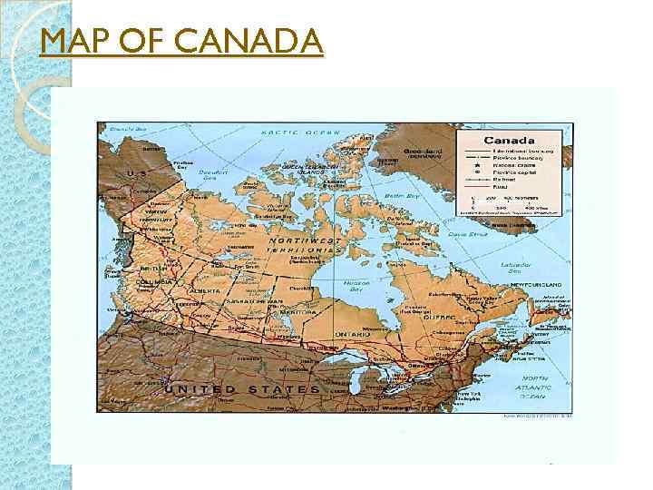 MAP OF CANADA 