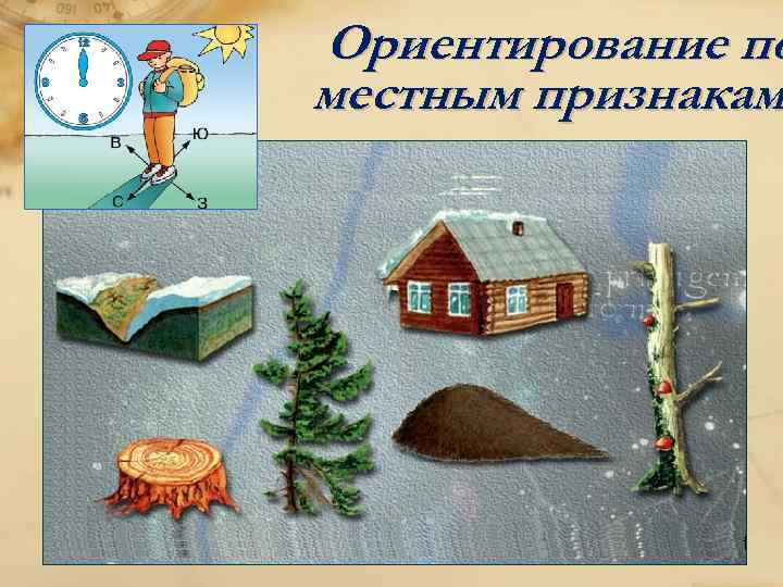 Ориентирование по местным признакам 