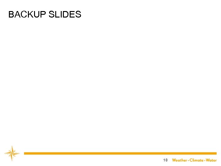 BACKUP SLIDES 18 