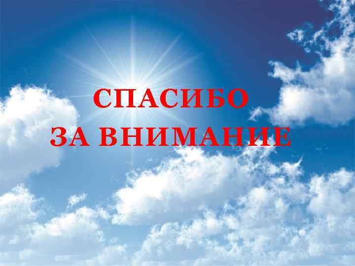 СПАСИБО ЗА ВНИМАНИЕ 
