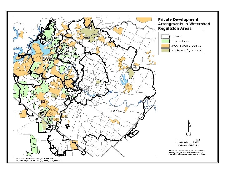Development in Barton Creek Watershed 