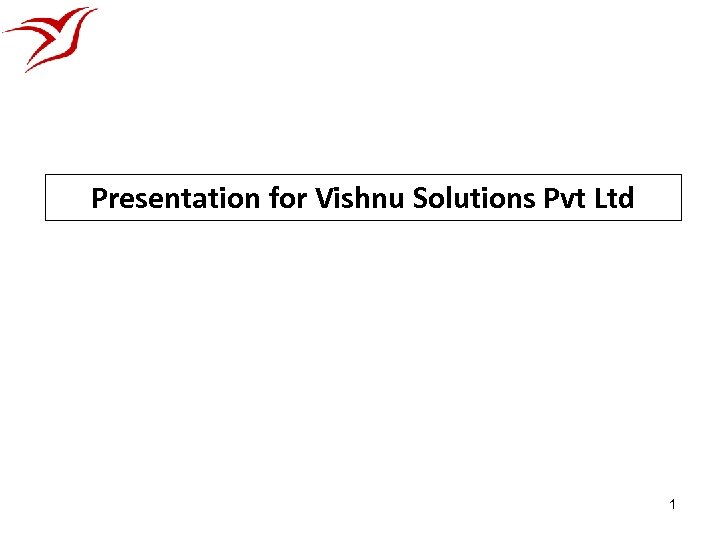 Presentation for Vishnu Solutions Pvt Ltd 1 