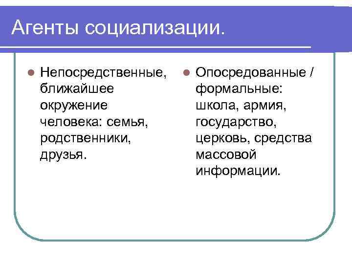 Составь схему агенты социализации указав какие социализации относятся к первичным какие к вторичным