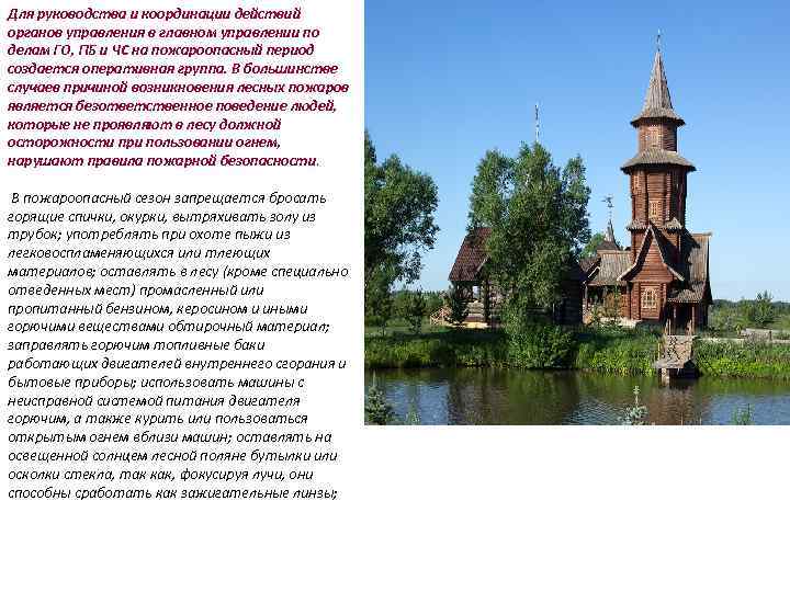 Для руководства и координации действий органов управления в главном управлении по делам ГО, ПБ