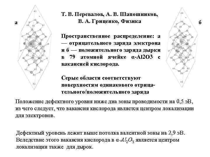 а Т. В. Перевалов, А. В. Шапошников, В. А. Гриценко, Физика Пространственное распределение: а