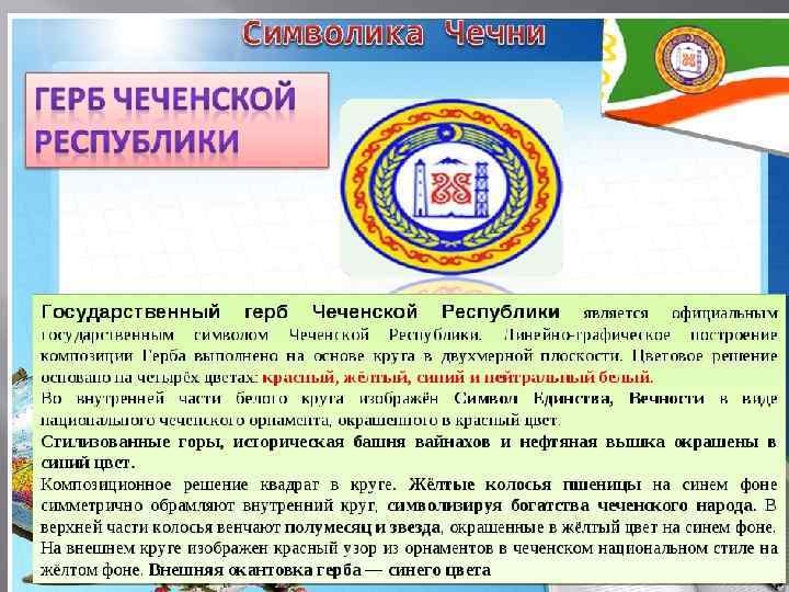 Республика сценарий. Герб Чеченской Республики 2020. Герб Чечни описание. Государственная символика Чеченской Республики. Опиши герб Чеченской Республики.