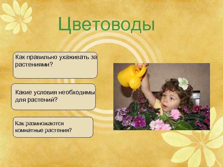 Цветоводы Как правильно ухаживать за растениями? Какие условия необходимы для растений? Как размножаются комнатные