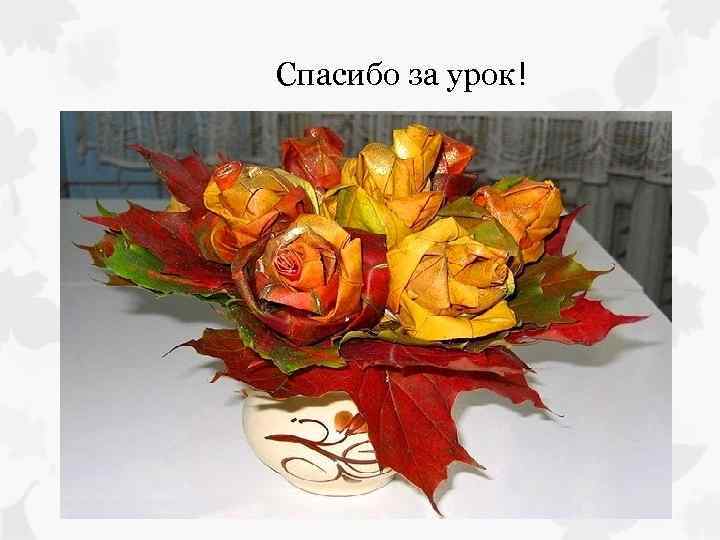 Спасибо за урок! 