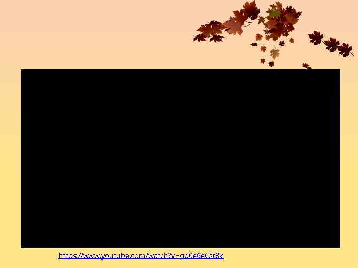 https: //www. youtube. com/watch? v=gd 0 e 6 e. Csr 8 k 