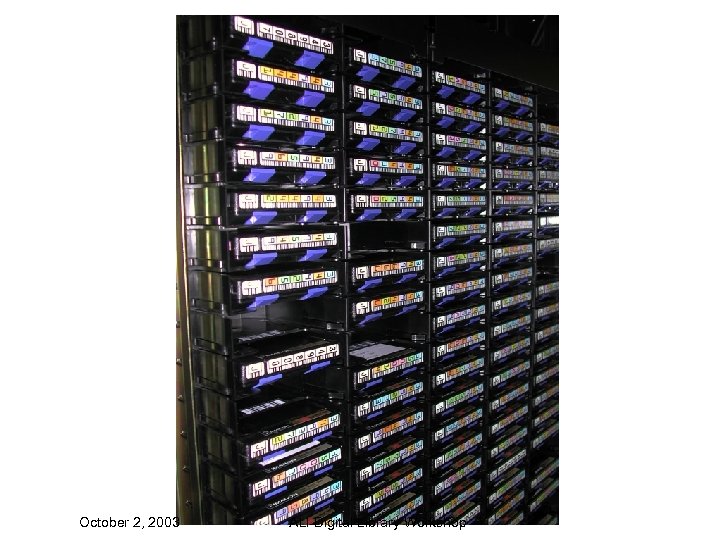 October 2, 2003 ALI Digital Library Workshop 