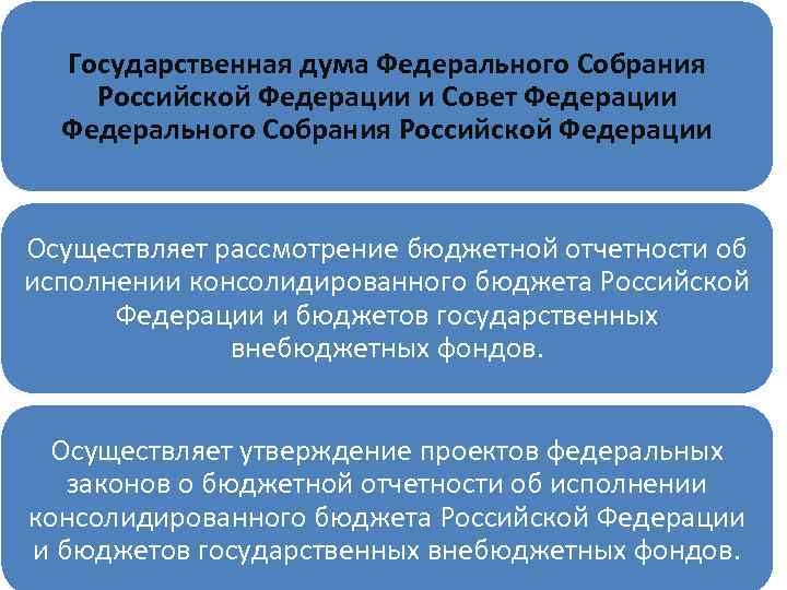 Государственная дума Федерального Собрания Российской Федерации и Совет Федерации Федерального Собрания Российской Федерации Осуществляет