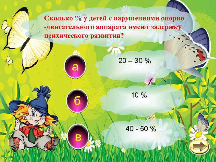 Сколько % у детей с нарушениями опорно -двигательного аппарата имеют задержку психического развития? а