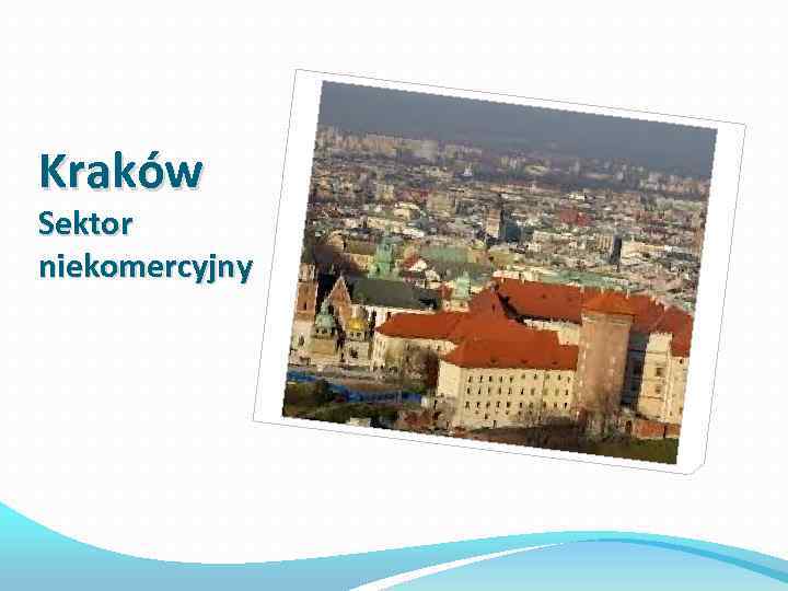 Kraków Sektor niekomercyjny 