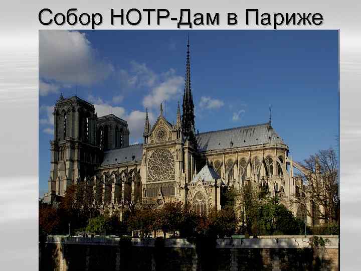 Собор НОТР-Дам в Париже 