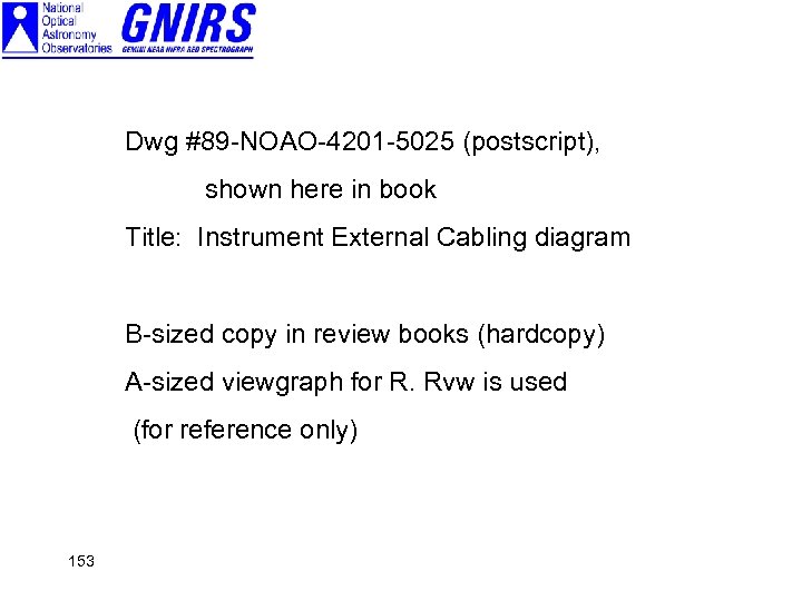 Dwg #89 -NOAO-4201 -5025 (postscript), shown here in book Title: Instrument External Cabling diagram