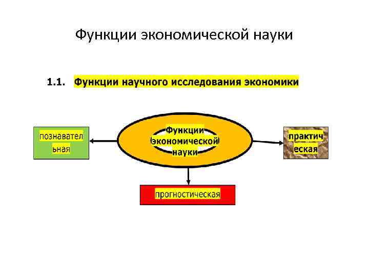 Функции экономической науки 