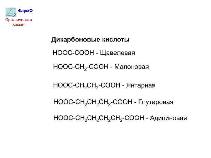 Фарм. Ф Органическая химия 