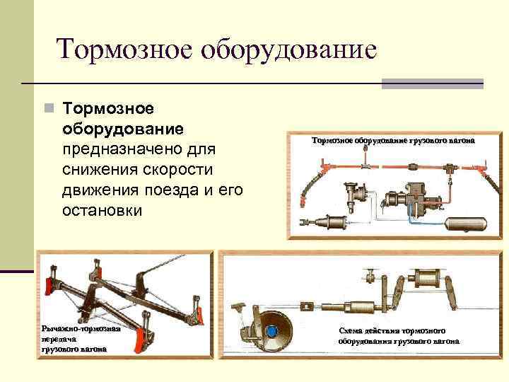 Схема тормозного оборудования