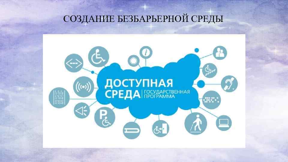 СОЗДАНИЕ БЕЗБАРЬЕРНОЙ СРЕДЫ 