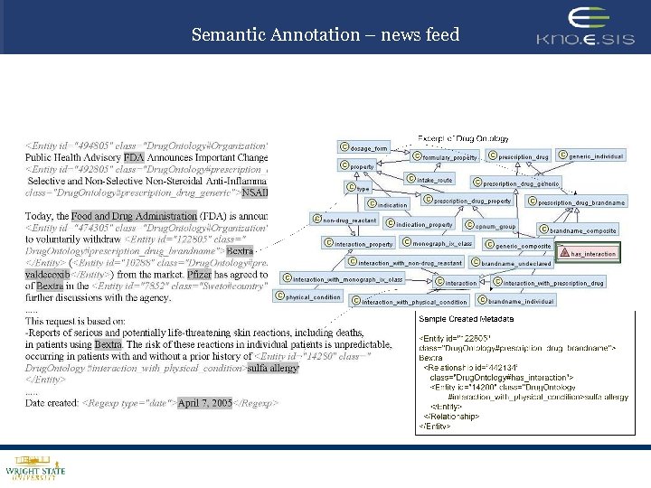 Semantic Annotation – news feed 