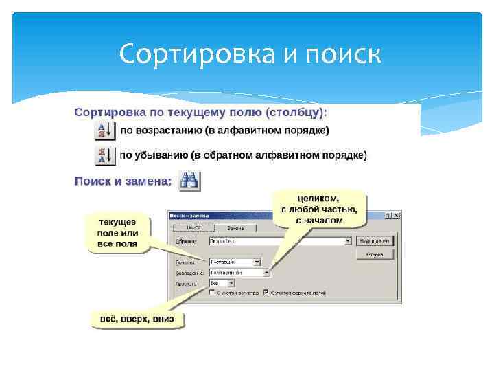 Сортировка и поиск 