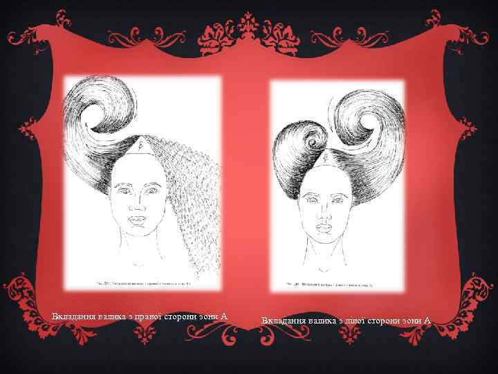 Вкладання валика з правої сторони зони А Вкладання валика з лівої сторони зони А