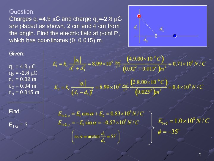 General Physics Ii O Electrostatics U Electric Field