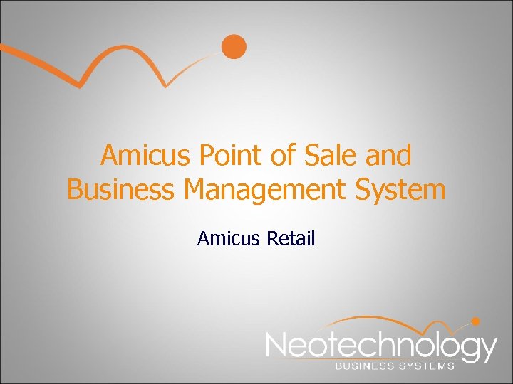 Amicus Point of Sale and Business Management System Amicus Retail 