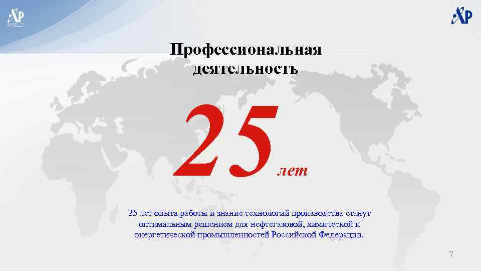 Профессиональная деятельность 25 лет опыта работы и знание технологий производства станут оптимальным решением для