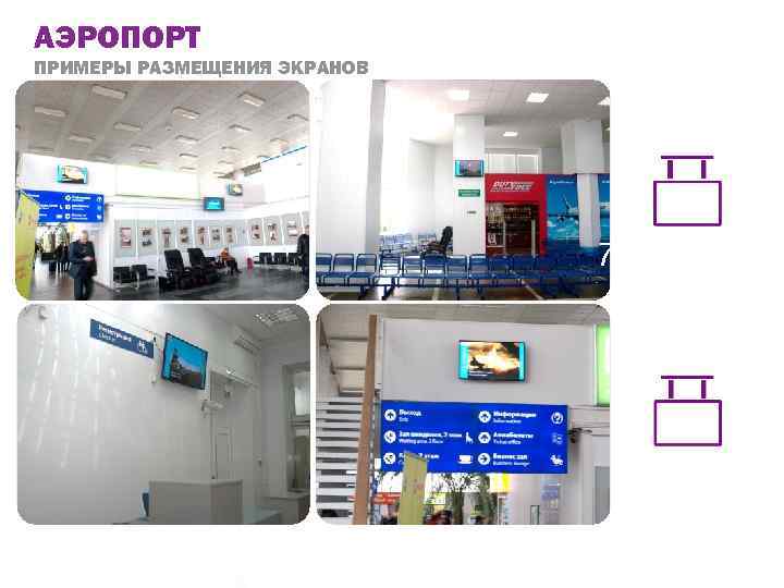 АЭРОПОРТ ПРИМЕРЫ РАЗМЕЩЕНИЯ ЭКРАНОВ 75 % 96% 81% 