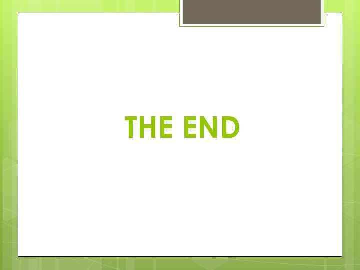 THE END 