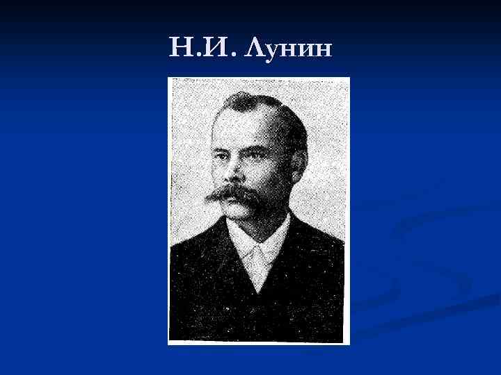 Н. И. Лунин 