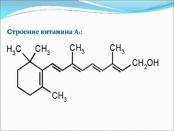 Cтроение витамина А 1: 