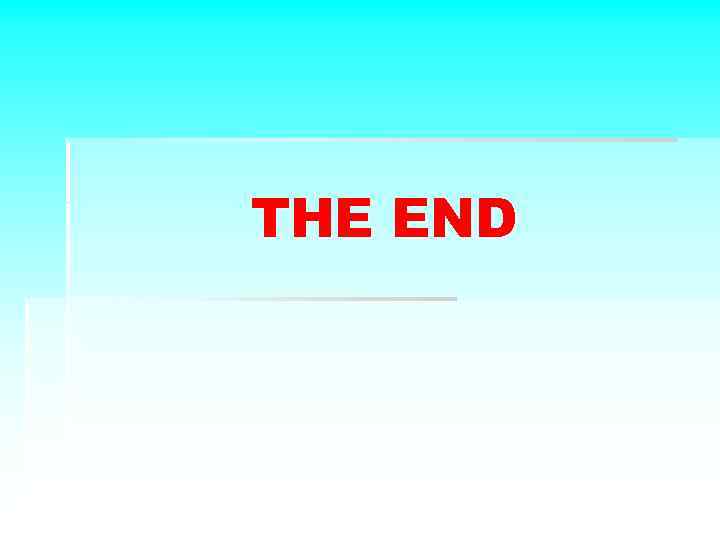THE END 