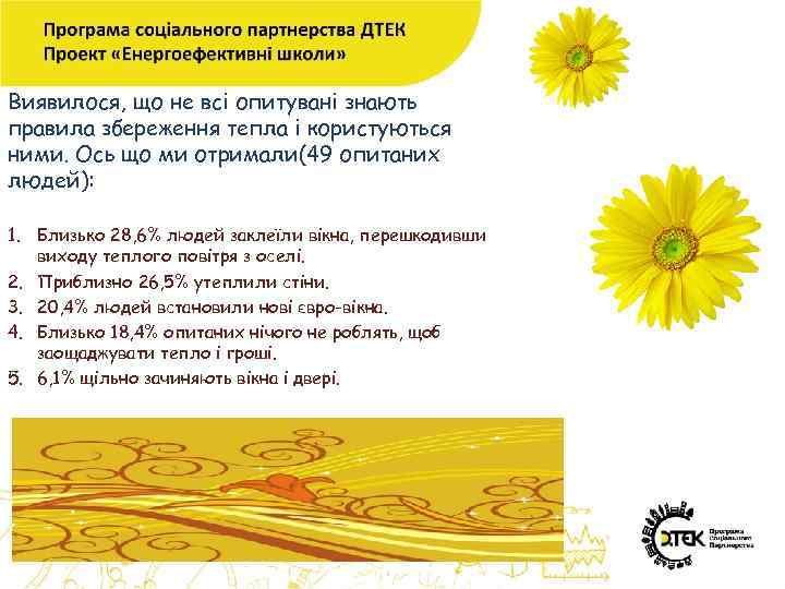 Виявилося, що не всі опитувані знають правила збереження тепла і користуються ними. Ось що