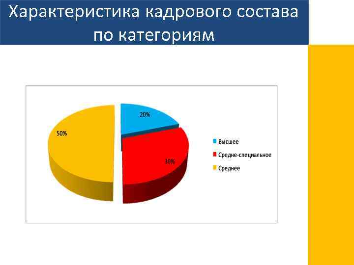 Характеристика кадрового состава по категориям 