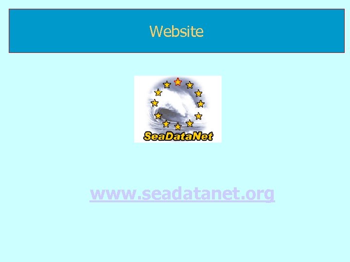 Website www. seadatanet. org 