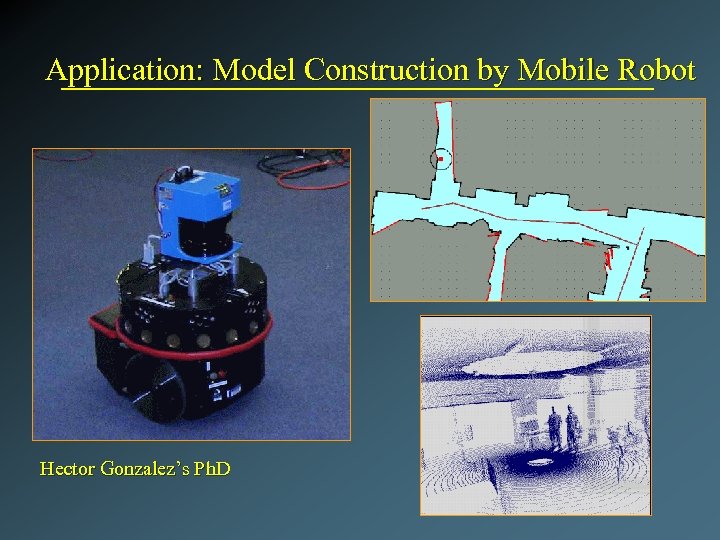 Application: Model Construction by Mobile Robot Hector Gonzalez’s Ph. D 