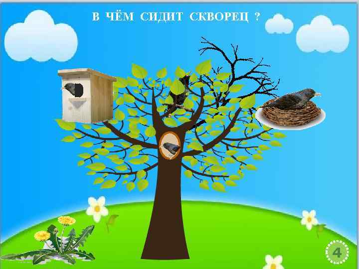 В ЧЁМ СИДИТ СКВОРЕЦ ? 4 