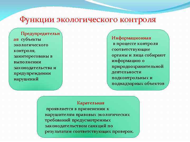 Проект экологического контроля