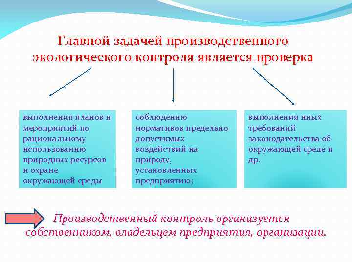 Задачи экологического мониторинга