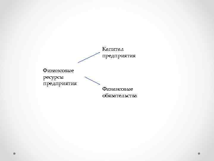 Капитал предприятия Финансовые ресурсы предприятия Финансовые обязательства 