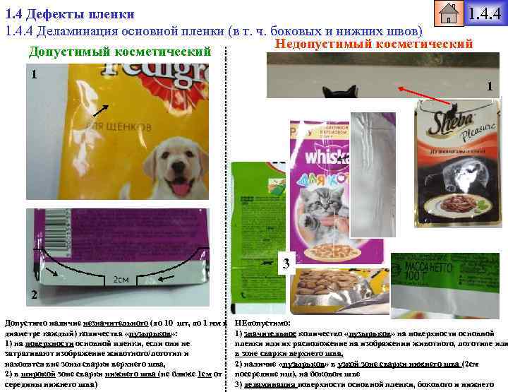 1. 4 Дефекты пленки 1. 4. 4 Деламинация основной пленки (в т. ч. боковых